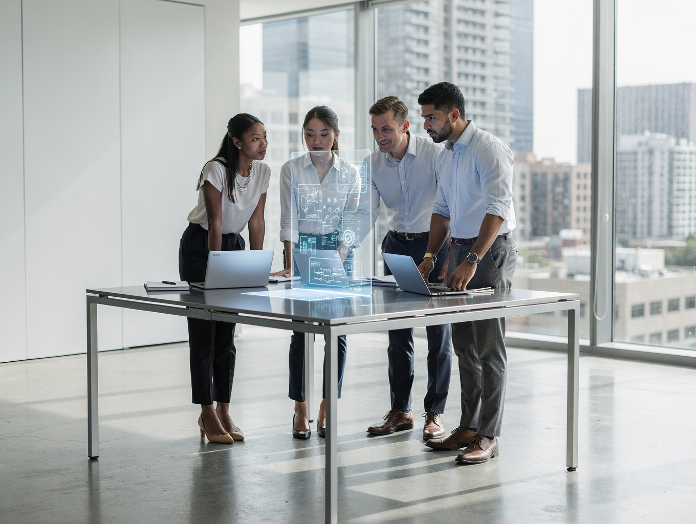 Professional corporate environment in Abu Dhabi